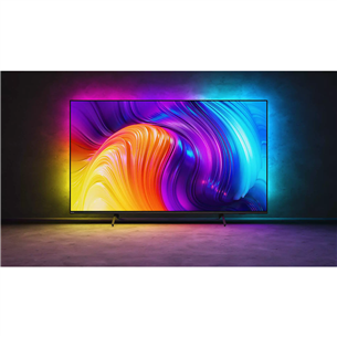 Philips PUS8517 The One, 65'', 4K UHD, LED LCD, боковые ножки, темно-серый - Телевизор