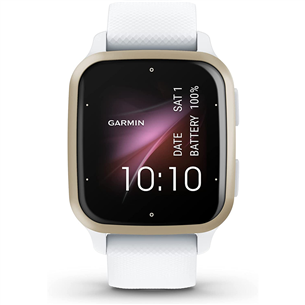 Išmanusis laikrodis Garmin Venu Sq 2, 40 mm, cream gold / white