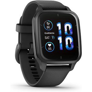 Garmin Venu Sq 2 - Music Edition, 40 мм, темно-серый/черный - Смарт-часы