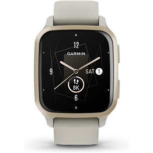 Išmanusis laikrodis Garmin Venu Sq 2 - Music Edition, 40 mm, french gray / cream gold 010-02700-12