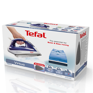 Tefal Virtuo, 1800 Вт, синий/белый - Паровой утюг