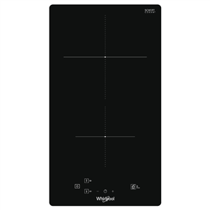 Whirlpool, width 28.4 cm, frameless, black - Built-in Induction Hob WSQ0530NE