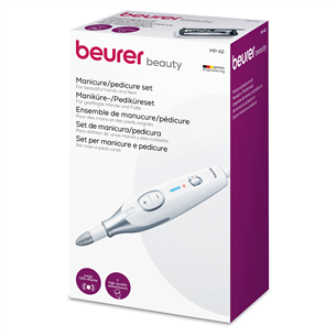 Beurer, white/grey - Manicure/pedicure set