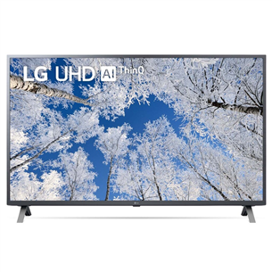 LG UQ7000, 55", Ultra HD, LED LCD, black - TV