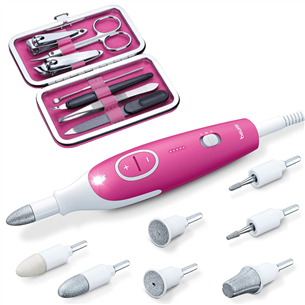 Manikiūro rinkinys Beurer MP44, pink/white MP44