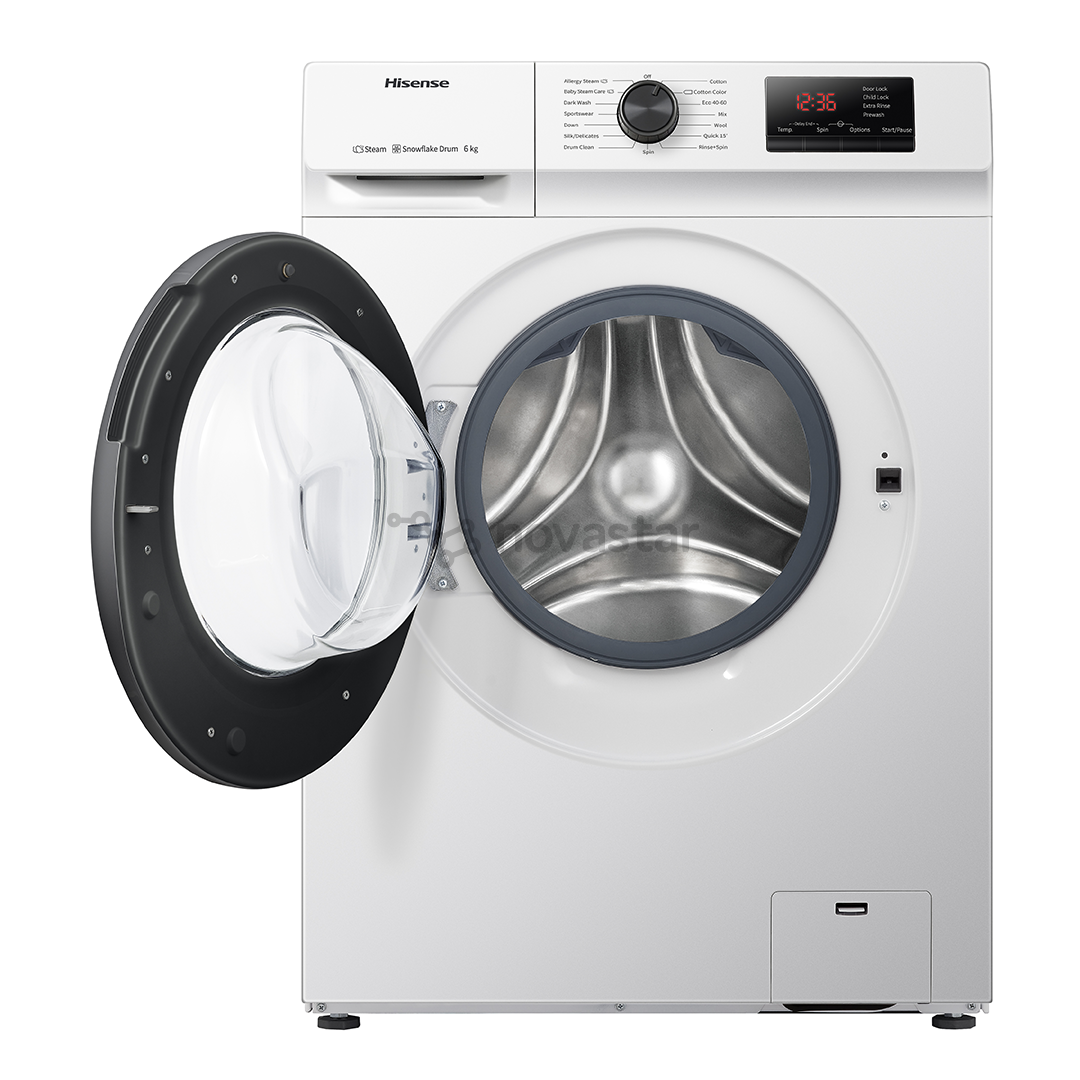 Hisense, 6 kg, depth 46 cm, 1000 rpm - Front Load Washing Machine