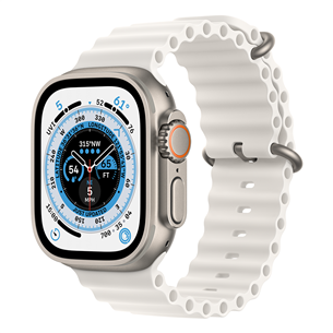 Išmanusis laikrodis Apple Watch Ultra, Ocean Band, white MNHF3EL/A