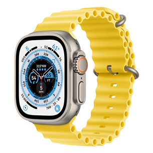 Apple Watch Ultra, Ocean Band, yellow - Smartwatch