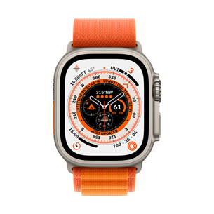 Apple Watch Ultra, Alpine Loop, Medium, оранжевый - Смарт-часы