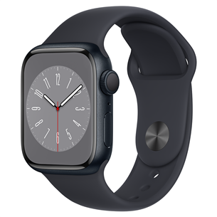 Išmanusis laikrodis Apple Watch Series 8 GPS, Sport Band, 41mm, midnight