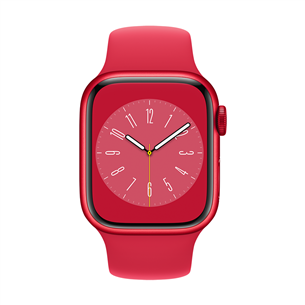 Išmanusis laikrodis Apple Watch Series 8 GPS, Sport Band, 41mm, (PRODUCT)RED