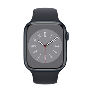 Apple Watch Series 8 GPS, Sport Band, 45 мм, темно-серый - Смарт-часы