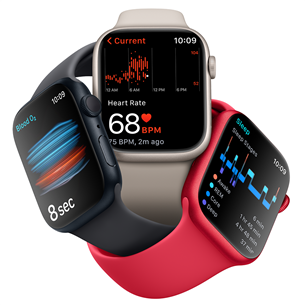 Išmanusis laikrodis Apple Watch Series 8 GPS, Sport Band, 45mm, midnight