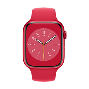 Išmanusis laikrodis Apple Watch Series 8 GPS, Sport Band, 45mm, (PRODUCT)RED