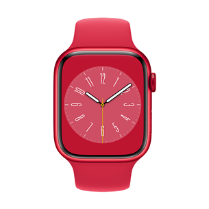 Apple Watch Series 8 GPS, Sport Band, 45 мм, (PRODUCT)RED - Смарт-часы