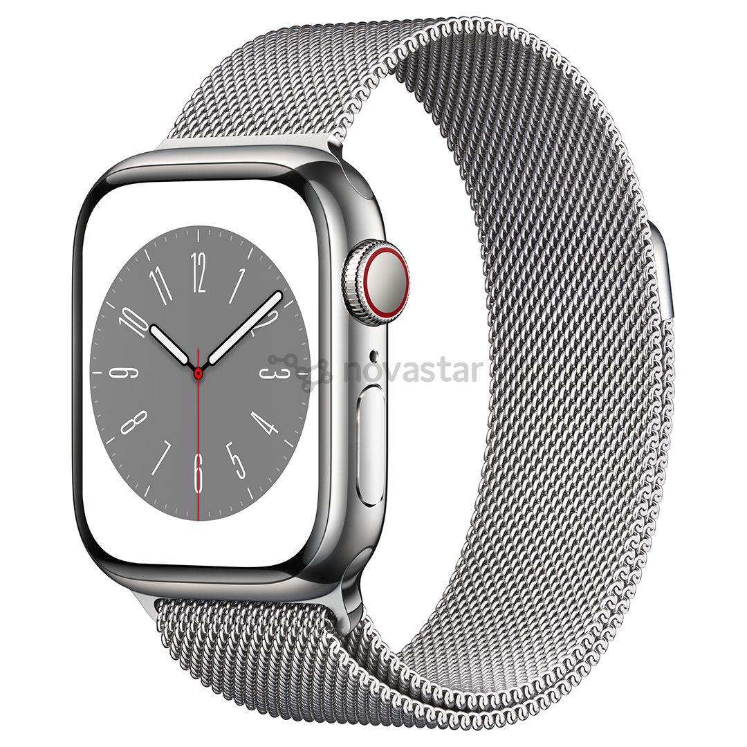 Išmanusis laikrodis Apple Watch Series 8 GPS + Cellular, Milanese Loop, 41mm, Silver