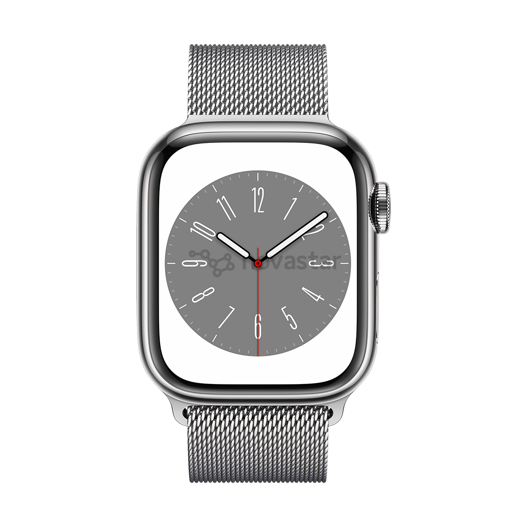 Išmanusis laikrodis Apple Watch Series 8 GPS + Cellular, Milanese Loop, 41mm, Silver