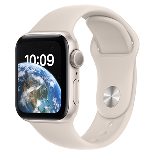 Išmanusis laikrodis Apple Watch SE 2, GPS, 40mm, Starlight MNJP3EL/A