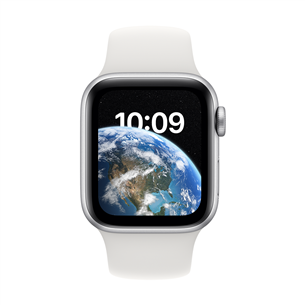 Apple Watch SE 2, GPS, 40mm, silver/white - Smartwatch