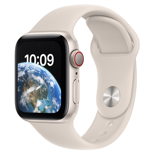 Išmanusis laikrodis Apple Watch SE 2, GPS, Cellular, 40mm, Starlight MNPH3EL/A