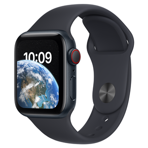 Apple Watch SE 2, GPS + Cellular, Sport Band, 40 мм, темно-серый - Смарт-часы MNPL3EL/A
