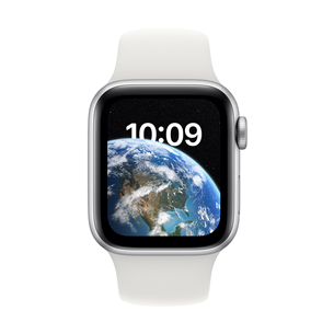Apple Watch SE 2, GPS + Cellular, 40mm, silver/white - Smartwatch
