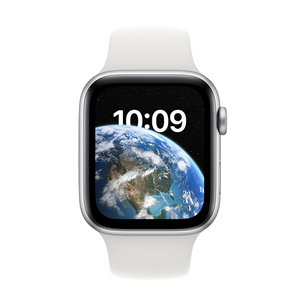 Apple Watch SE 2, GPS + Cellular, 44 мм, серебристый/белый - Смарт-часы