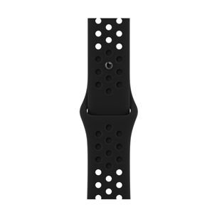 Apple Watch 41mm, Nike Sport Band, black - Replacement band MPGN3ZM/A