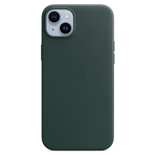 Dėklas Apple iPhone 14 Plus Leather Case with MagSafe, forest green MPPA3ZM/A