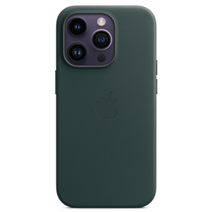 Dėklas Apple iPhone 14 Pro Leather Case with MagSafe, forest green MPPH3ZM/A
