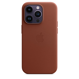 Apple iPhone 14 Pro Leather Case with MagSafe, коричневый - Кожаный чехол MPPK3ZM/A
