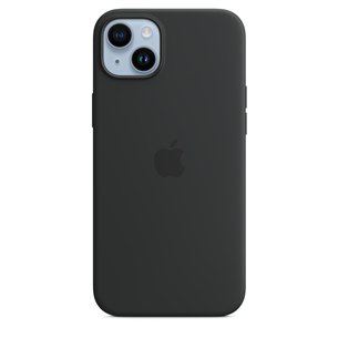 Apple iPhone 14 Plus Silicone Case with MagSafe, черный - Силиконовый чехол