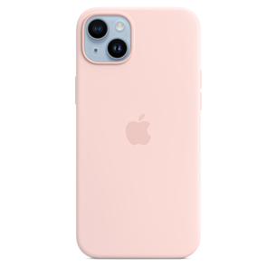 Apple iPhone 14 Plus Silicone Case with MagSafe, chalk pink - Case