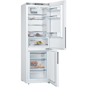 Bosch, LowFrost, 308 L, height 186 cm, white - Refrigerator