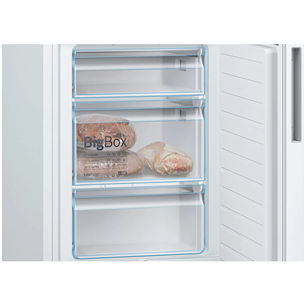 Bosch, LowFrost, 308 L, height 186 cm, white - Refrigerator
