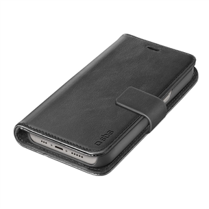 Dėklas SBS Book Case, iPhone 14, leather, black