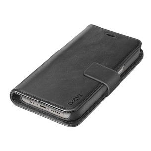 Dėklas SBS Book Case, iPhone 14 Plus, leather, black TEBKLEATIP1467K