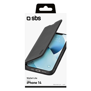 Dėklas SBS Book Wallet Lite iPhone 14, Black