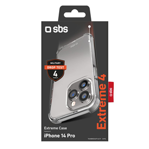 Dėklas  SBS Extreme 4 Iphone 14 Pro, Silikoninis