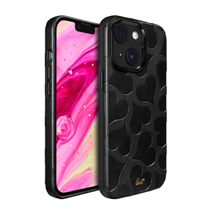 Dėklas LAUT MOTIF, iPhone 14, hearts, black L-IP22A-MO-BKH