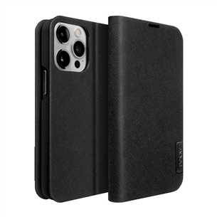 LAUT PRESTIGE FOLIO, iPhone 14 Pro, black - Smartphone book cover L-IP22B-PRE-BK