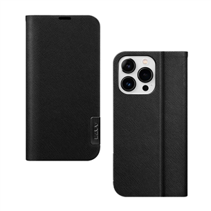 Dėklas LAUT PRESTIGE FOLIO, iPhone 14 Pro, black