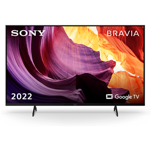 Sony X81K, 75'', 4K UHD, LED LCD, feet stand, black - TV