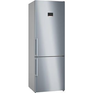 Bosch, NoFrost, 440 L, height 203 cm, inox - Refrigerator KGN497ICT