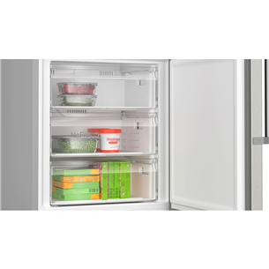 Bosch, NoFrost, 440 L, height 203 cm, inox - Refrigerator