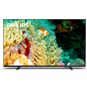 Philips PUS7607, 50'', 4K UHD, LED LCD, боковые ножки, черный - Телевизор