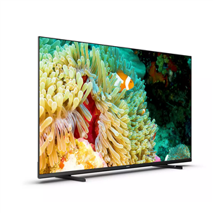 Philips PUS7607, 50'', 4K UHD, LED LCD, боковые ножки, черный - Телевизор