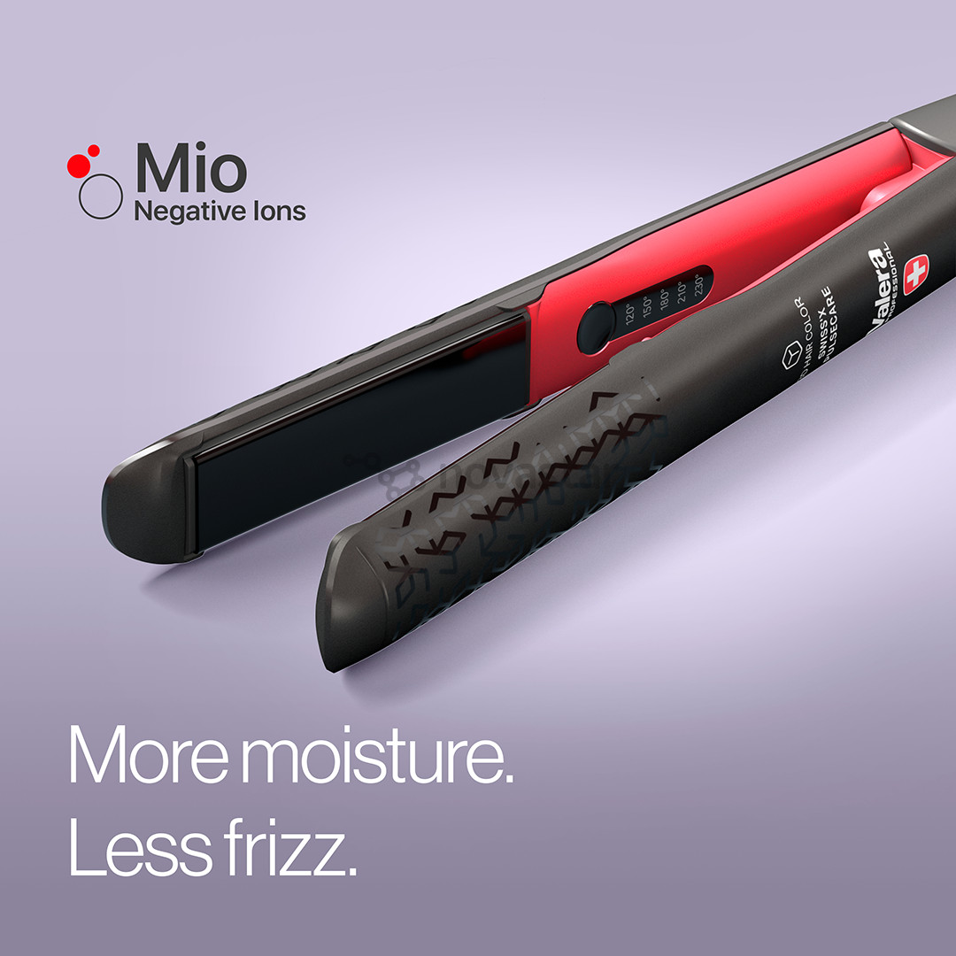 Valera Swiss'x PulseCare, 120-230°C, красный/черный - Щипцы для выпрямления волос