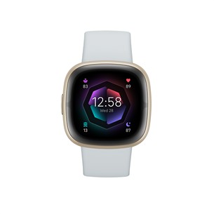 Fitbit Sense 2, золотистый/голубой - Смарт-часы
