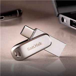 SanDisk Ultra Dual Drive Luxe, USB-A, USB-C, 512 GB - USB memory stick